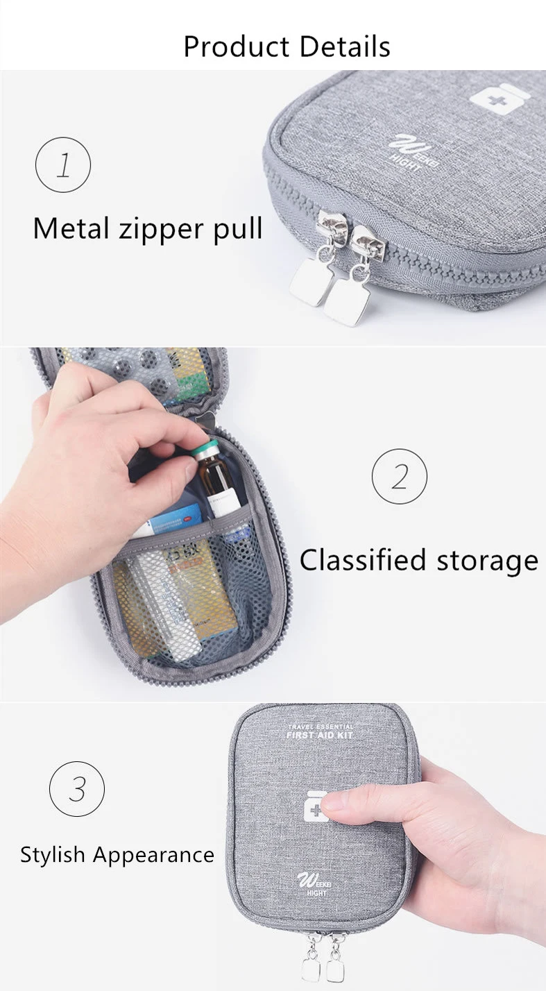 Portable First Aid Kit Mini Emergency Survival Pouch Pill Case for Car Home Travel Camping Oxford Medical Accessory Organizer