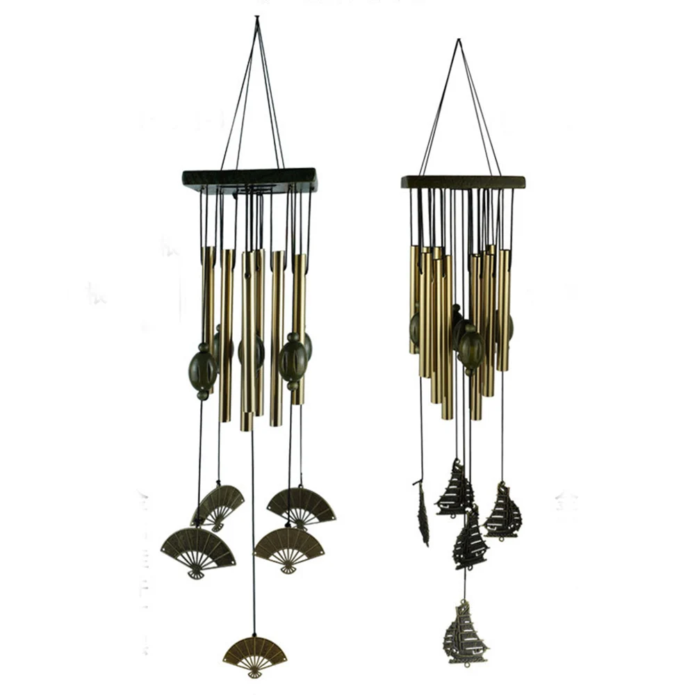 

1pcs Antique Amazing 8/9/12 Tubes Wind Chimes Copper Chapel Bells Garden Outdoor Living Yard Windchimes Hanging Decorations