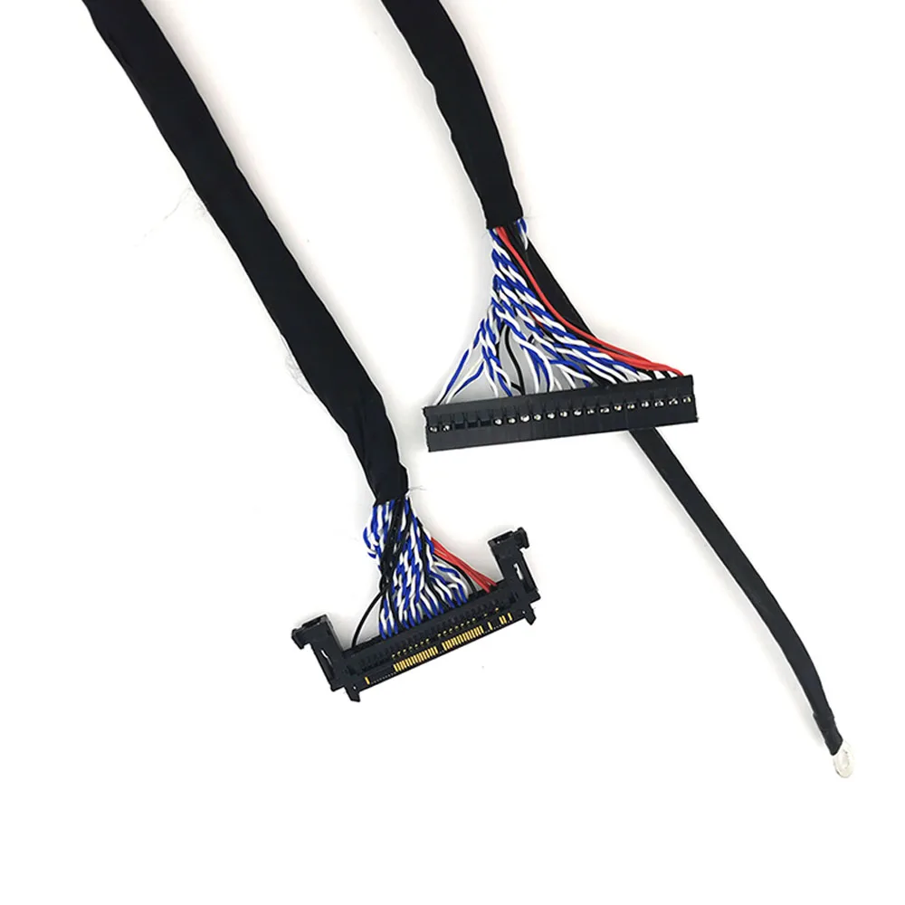 FI-RE51S-HF 0.5mm 51p 2ch 10-bit lvds cable 55cm for samsung /LG AU 40P DuPont for 26-65“ 51pin 2ch 10bit connector