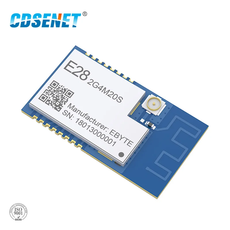 

SX1281 2.4GHz Blue-tooth Module E28-2G4M20S LoRa FLRC GFSK Modulating IPEX / PCB SPI SMD BLE rf Transmitter 2.4GHz Receiver