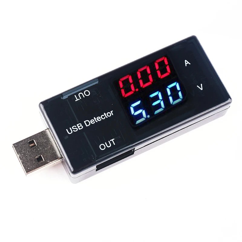 Woltomierz USB Amperomierz Tester napięcia prądu Cyfrowy wyświetlacz LCD Tester pojemności akumulatora Pomiar Wskaźnik ładowania USB