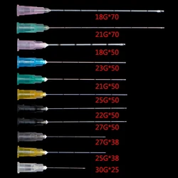 Cánula romo de mesoterapia para filler14g-30 G, inyección de ácido hialurónico, microcánula de punta roma, 10 Uds.