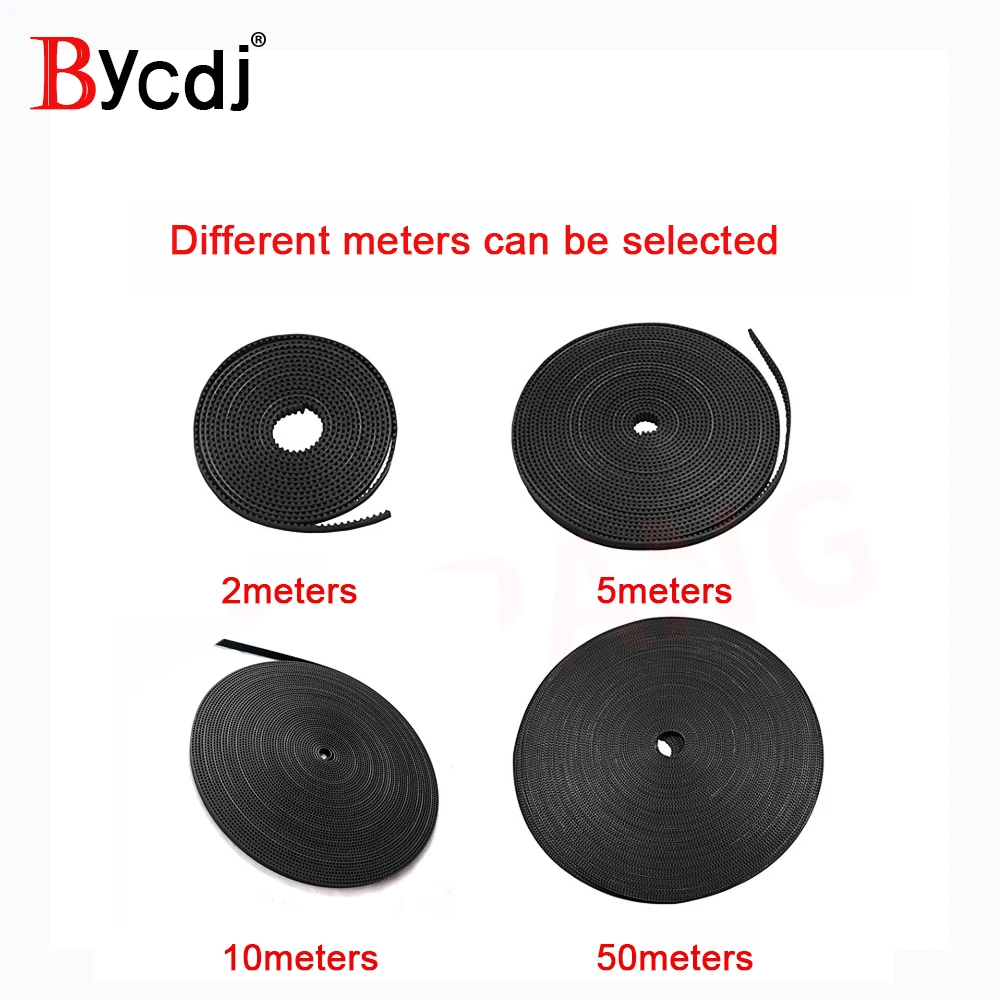 GT2 timing belt wide 6mm Rubber 2GT-6/2GT-9mm Small Backlash for 3d printer RepRap Mendel CNC 2GT belt pulley High Quality