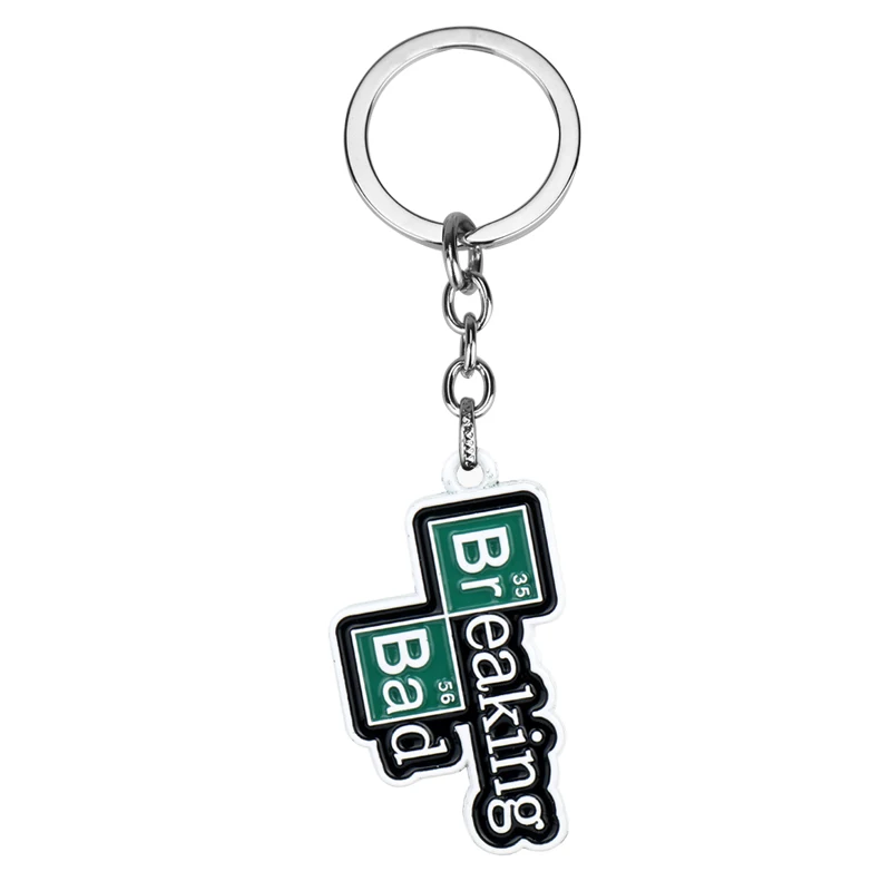 dongsheng TV Breaking Bad BA BR Keychain Walter White Key Chain for Women Men Car Keyring Chaveiro Jewelry Christmas Gift