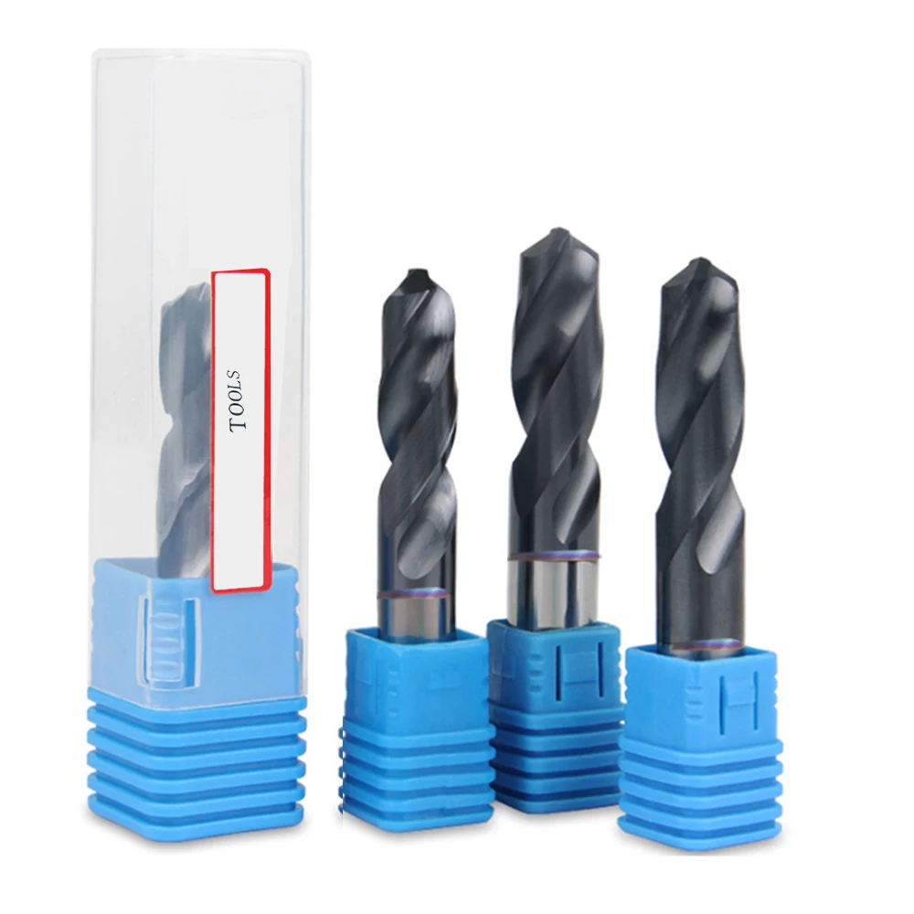 2Pcs  High quality 1-12mm Carbide Alloy Tungsten Steel Super Hard Stainless Twist Bit Straight Handle Solid Monolithic Drill