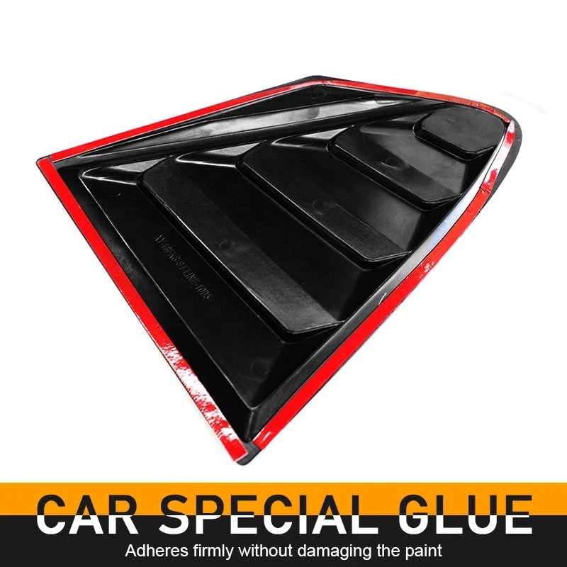 Side Window Louver Vent Cover Trim For Ford Focus ST-LINE Hatchback 2019-2021 ABS Carbon Fiber Style Auto Accessories