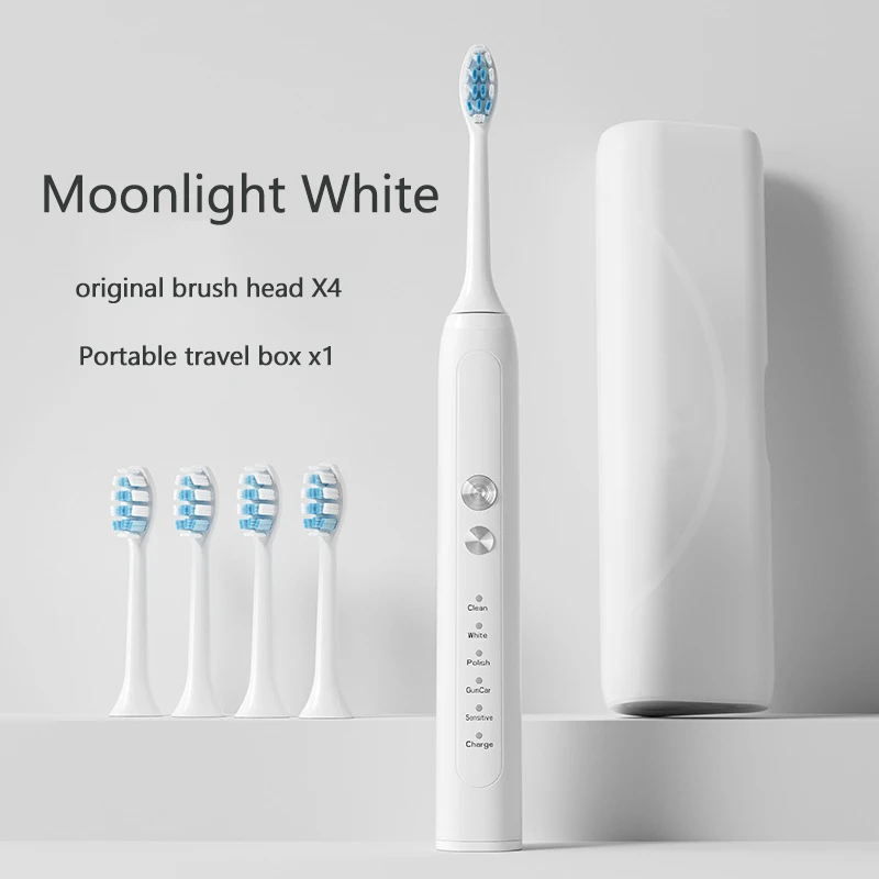 New Rechargeable ElectricToothbrush Intelligent Ultrasonic Cleaner Adult Teeth Waterproof