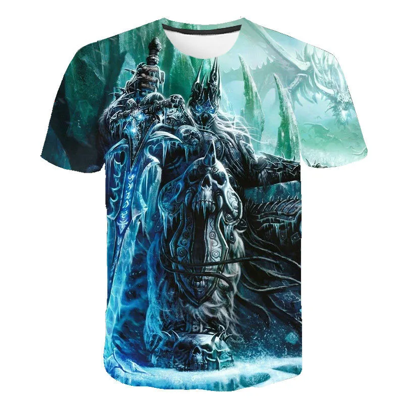 3D World of Warcraft T-shirt Men's Women's Fashion Streetwear Printed T-shirt 2021 Summer Hot Sale Tees