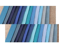 25mm Webbing Cotton Webbing 3 YARDS polyester Blue Webbing for Strap Belt Purse Straps Key Fobs Belting By the Yard Dog Collar
