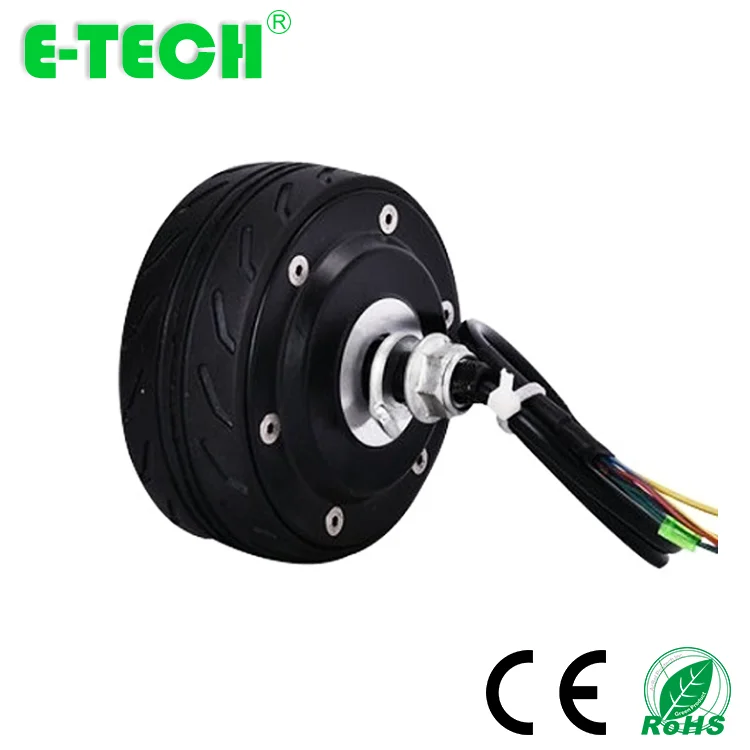 4 inch single shaft double shaft 24V 36V hub motor wheel