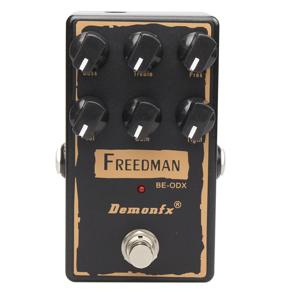 Freedman-Pedal de efecto de guitarra BE-ODX Overdrive con True Bypass -Demonfx