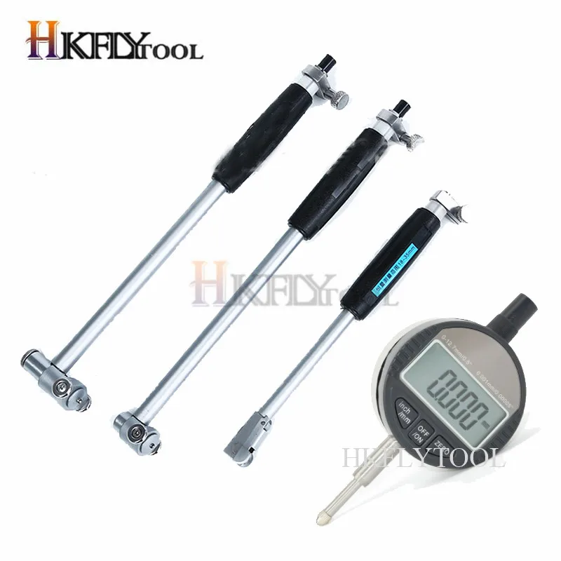 50-160mm Inner Diameter Bore Gauge Measuring Rod + Probe  Accessories 10mm indicaotor Inner Diameter Gauge 12.7mm digital indica