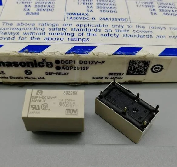 

5PCS/LOT DSP1-DC5V-F DSP1-DC12V-F DSP1-DC24V-F 5A AGP2013 AGP2014 AGP2019F 6pin Relay ORIGINAL