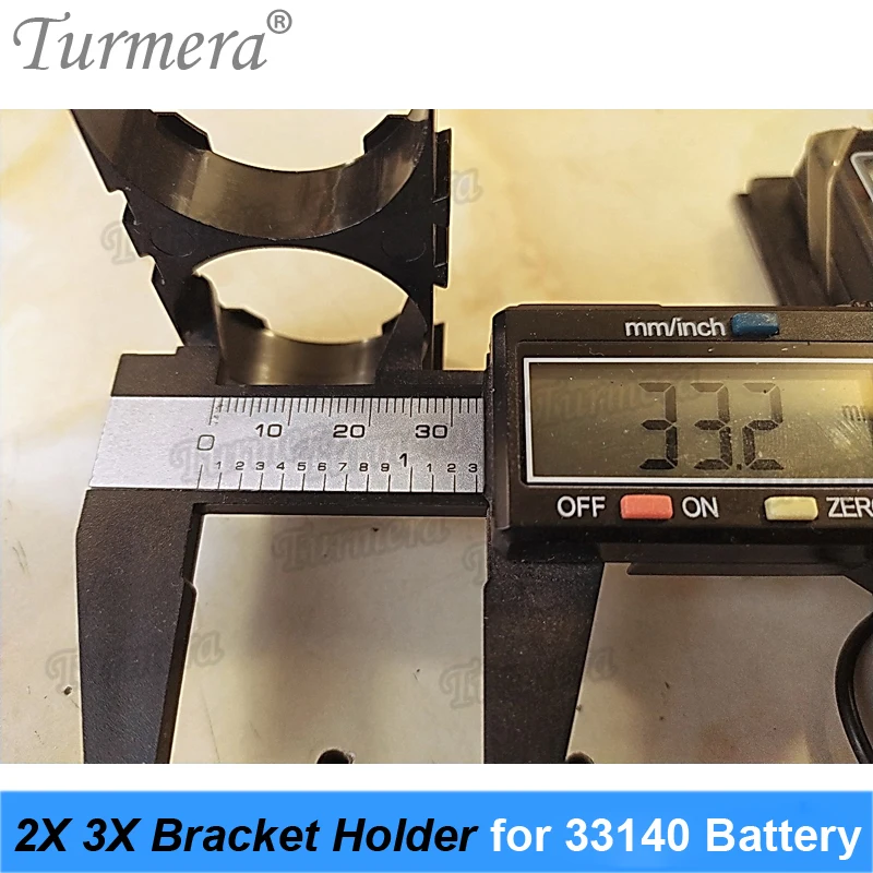 Turmera 2X 3X Giá Đỡ Cho 3.2V 33140 Lifepo4 Pin An Toàn Chống Rung Nhựa Lắp Ráp Trong Pin Gói serie