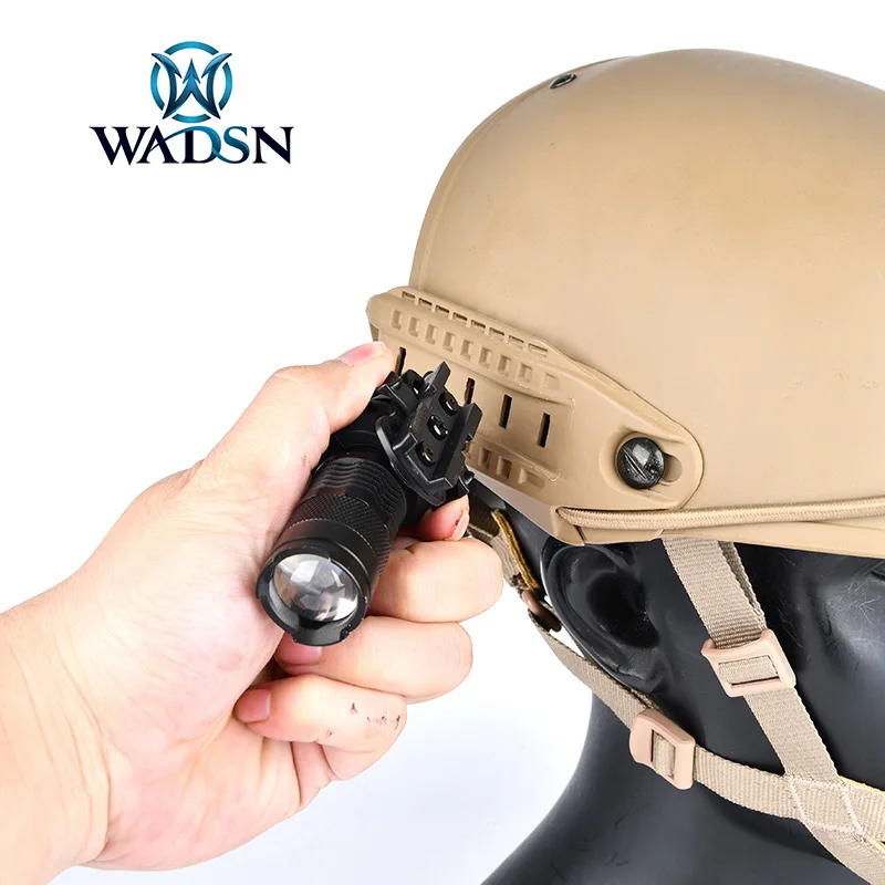 WADSN Tactical Flashlight  FAST Helmet Guide light  Safety Flashing For Bike Night lighting Sports Driving Helmet Signal Lamp