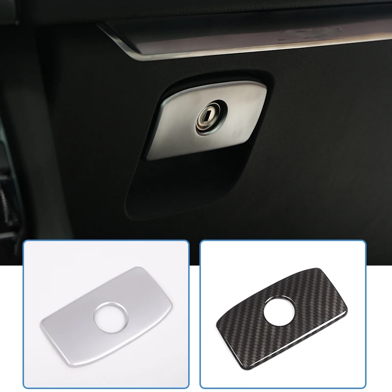 

Real Carbon Fiber For Jaguar XE XF F-pace F pace X761 Car Iterior Passenger Side Storage Box Decoration Cover Trim
