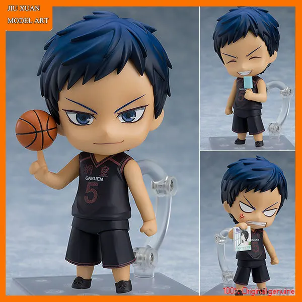 100% Original: Anime Kuroko's Basketball Aomine Daiki Q version figma PVC Action Figure Anime Figure Model Toys Figure Doll Gift