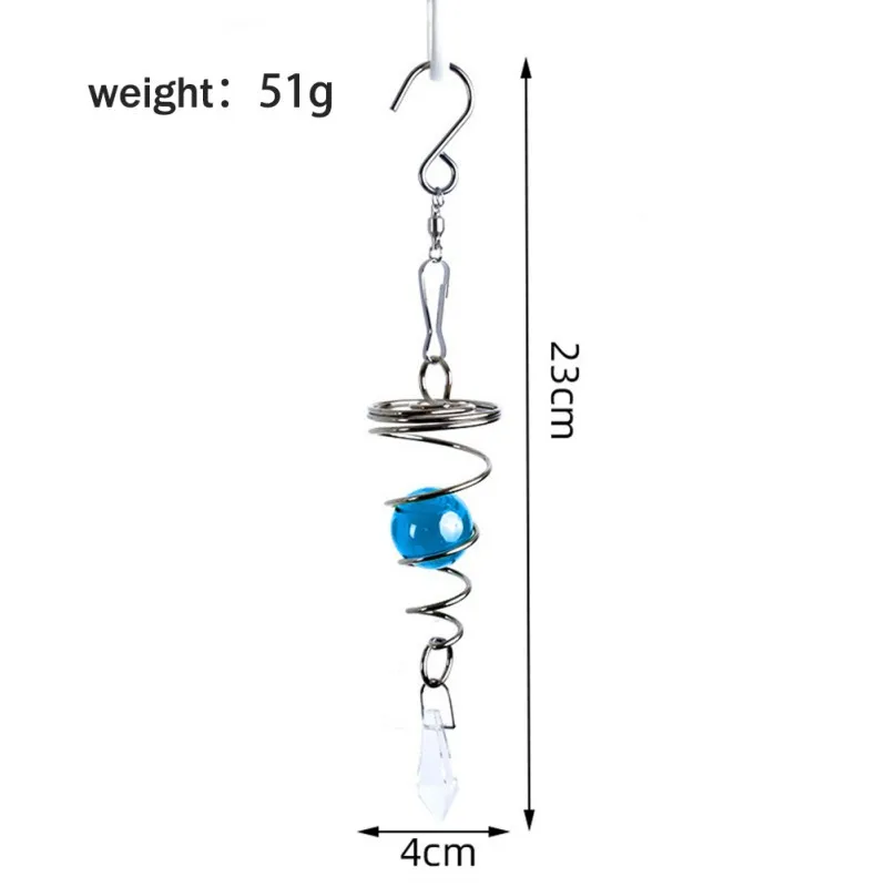 ใหม่คริสตัล Wind Chimes แก้วเกลียวหาง Wind Spinner หน้าต่างจี้ตกแต่งห้องนอนตกแต่งภายในบ้านของขวัญสำหรับหญิง