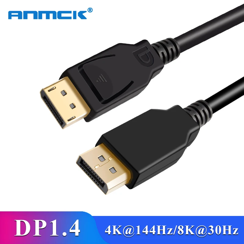 Display Port 1.4 Cable 4K 144Hz 8K 30Hz 5m 10m 15m 20m 32.4Gbps DP Male to Male DisplayPort 1.4 Cord For PC Laptop TV Monitor