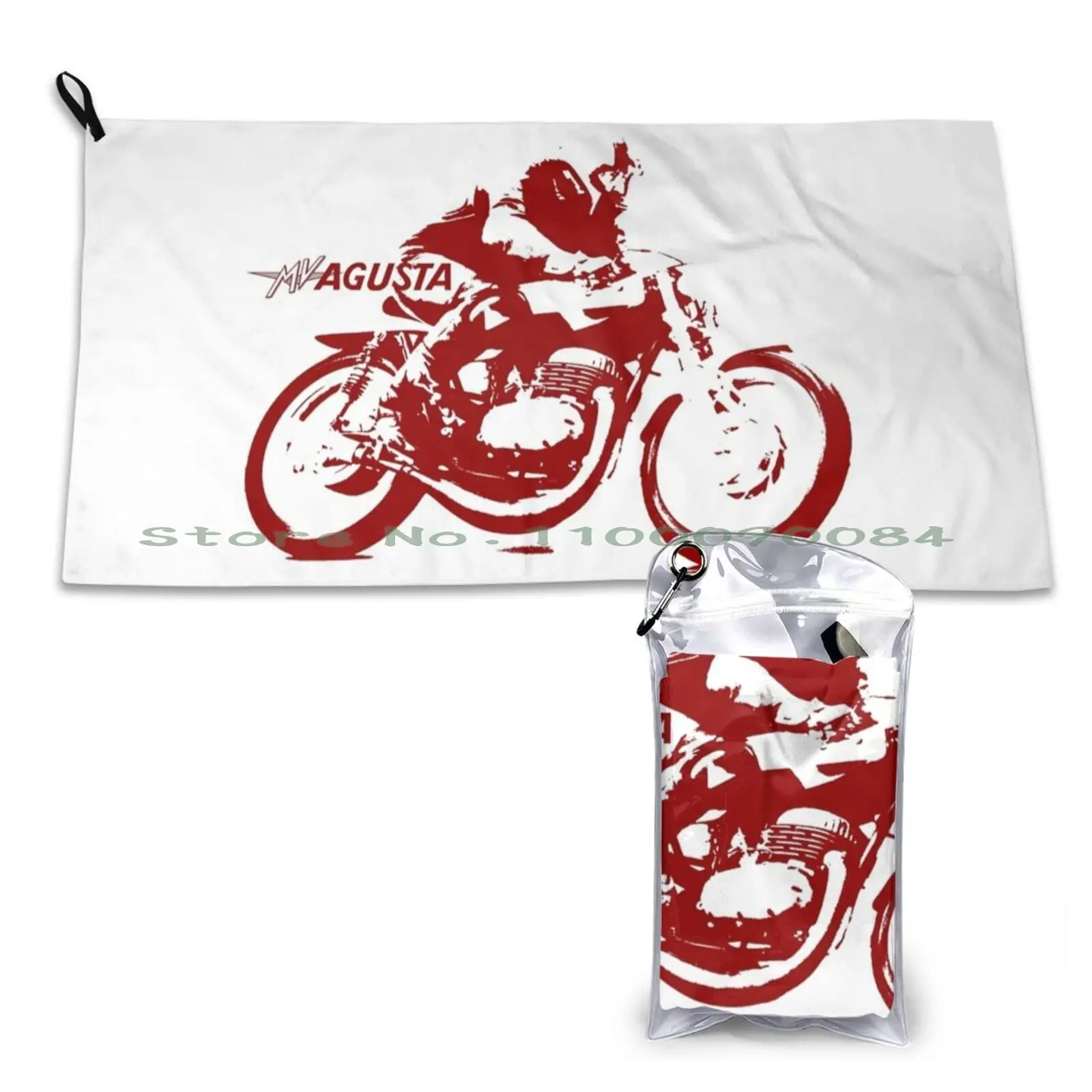 Mv Agusta 3 Quick Dry Towel Gym Sports Bath Portable Anime Manga Japan Aka Car Shonen Shoujo Moon Sailor Soft Sweat-Absorbent