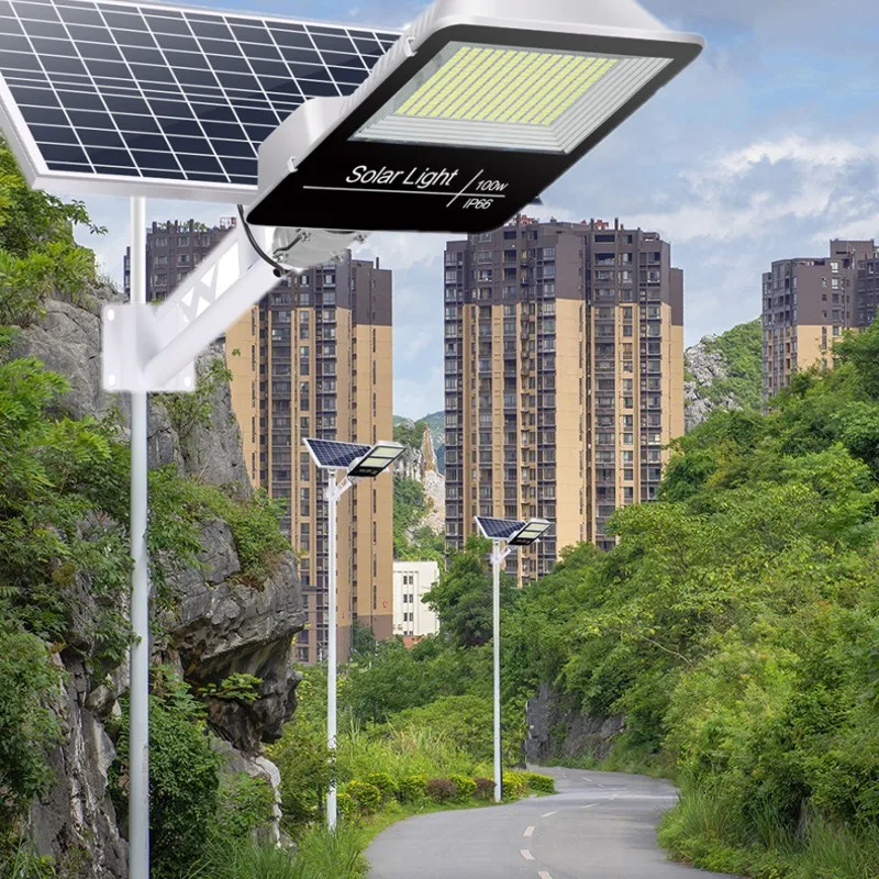 LED Solar Street Light 200W 250W 400W 460W Outdoor Solar Street Lights Led Solar Lamp Remote Controller Radar Sensor Lighting