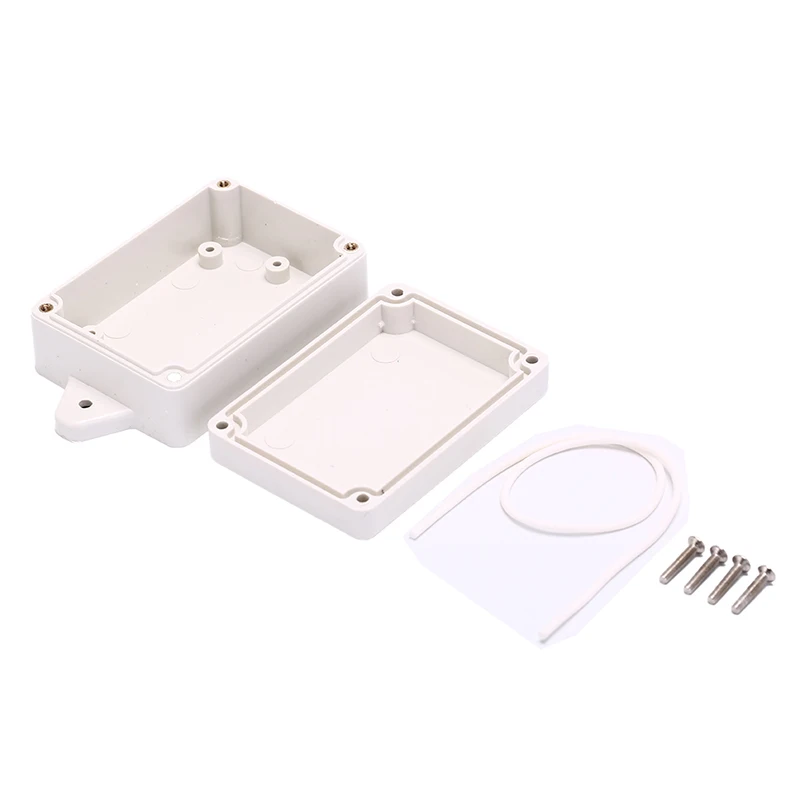 1PC Waterproof Plastic Electronic Instrument Project Cover Box Accessories Enclosure Case Clear Transparent/ White 85x58x33mm