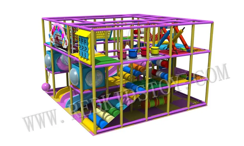 Three Levels Soft Indoor Labyrinth For Children HZ-9726