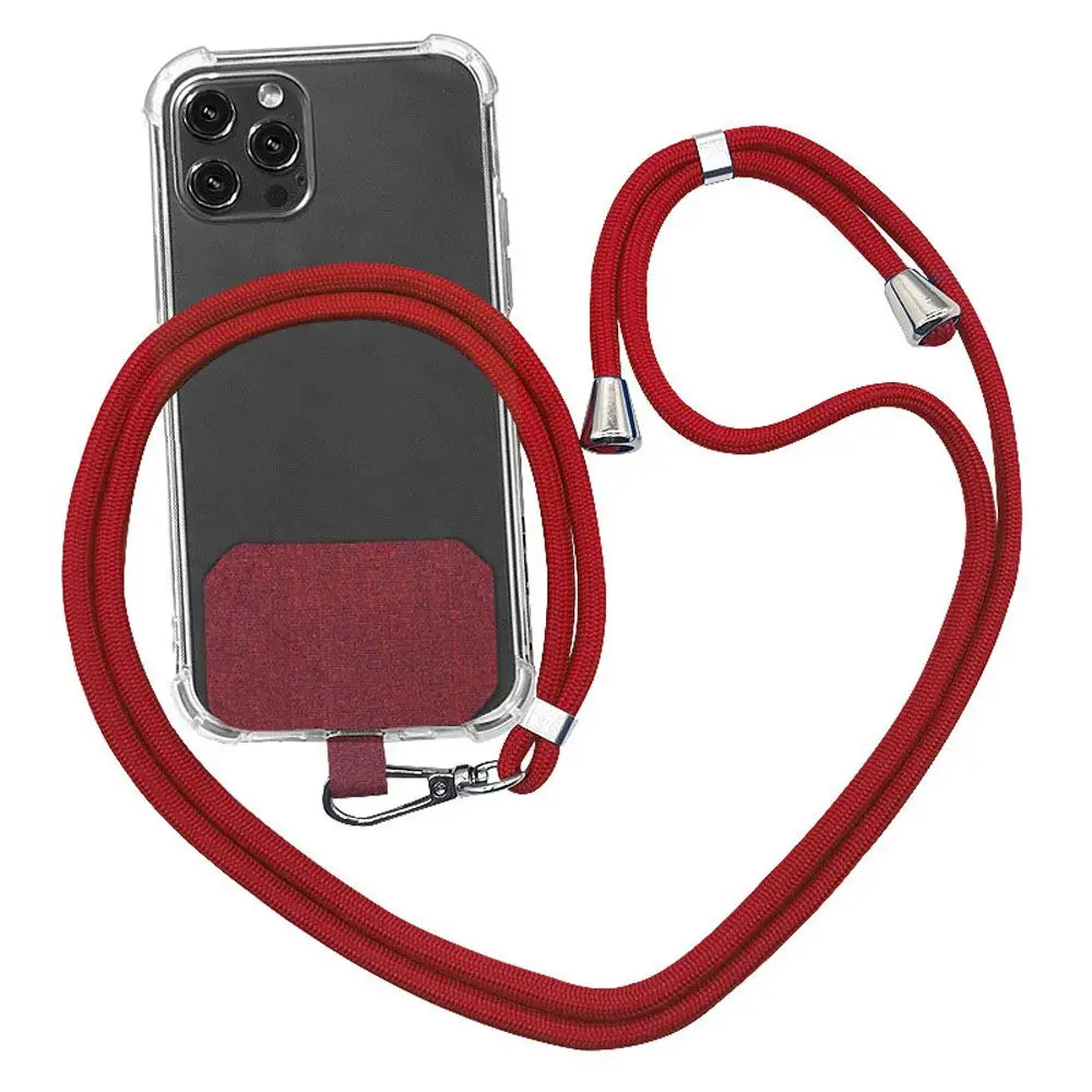 Nylon Patch 9 Colors Soft Rope Hanging Cord Rope Neck Hanging Phone Holder Case Mobile Phone Lanyard Phone Accessories