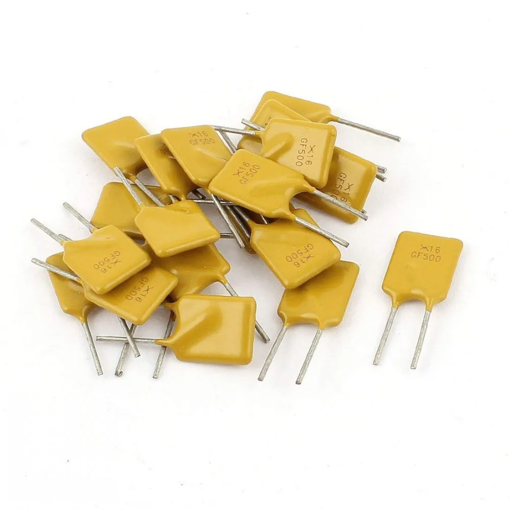 

500PCS 16V 5A 5000MA PPTC Resettable Fuse RGEF500 GF500 Self-recovery PolySwitc