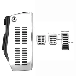 Pedal pads For Volkswagen Polo vw Golf 4 Bora Beetle RSi GTI R32 Stainless Steel Pad Foot Rest cover