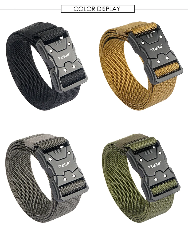 VATLTY 2022 Quick-drying Tactical Belt Men Hard Alloy Quick Release Buckle 1200D Soft Nylon Army Belt Male Military Equipment
