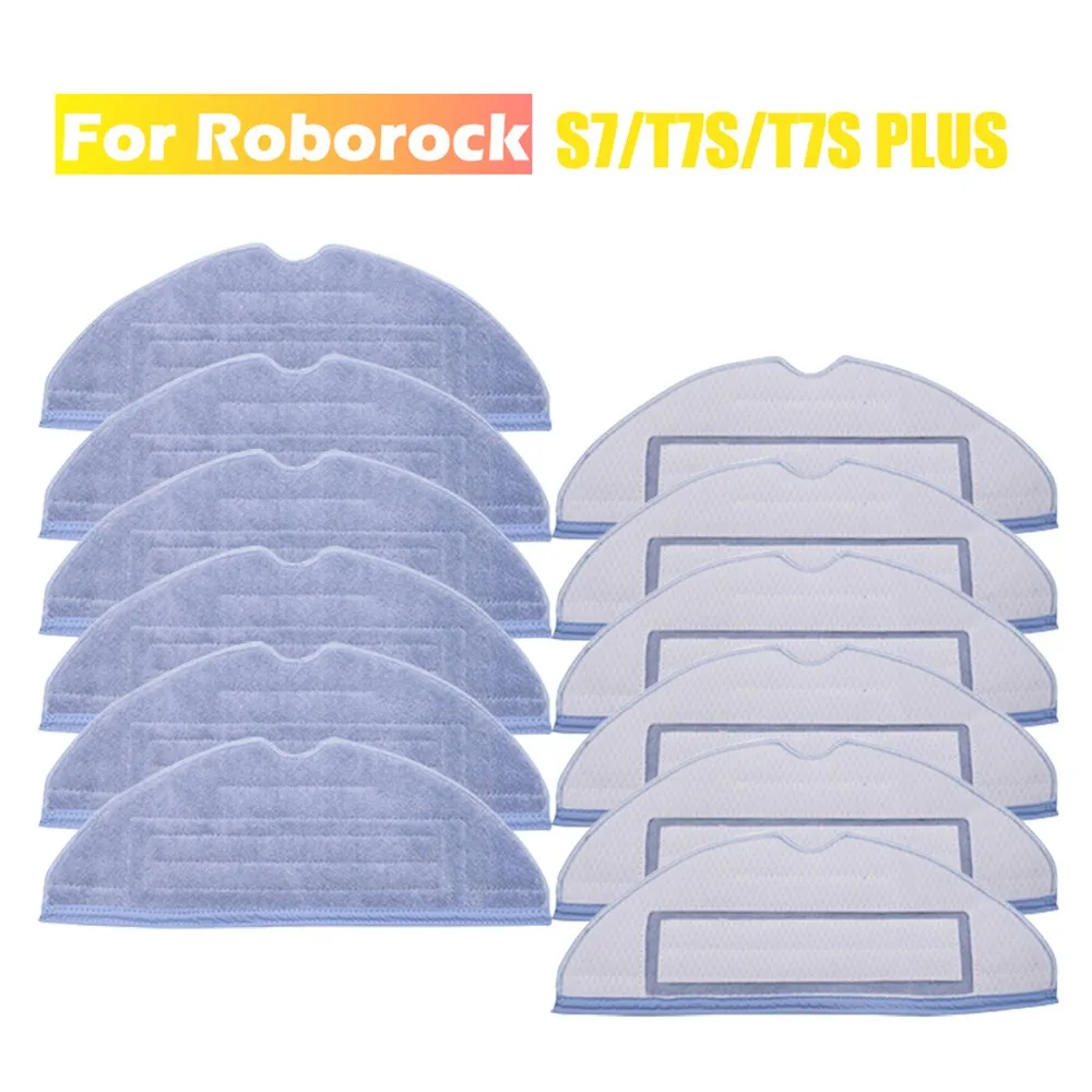 For Xiaomi Roborock S7 T7s Plus Accessories Clean Cloth Side Brush Hepa Filter Mop Rag Replacement Vacuum Cleaner Spare Parts