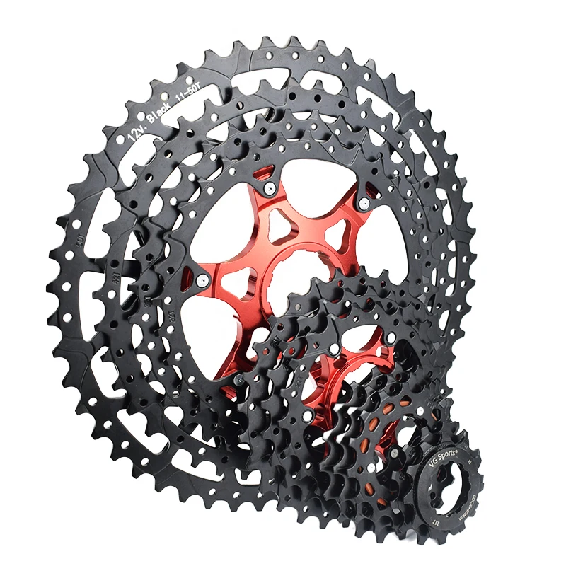 1pc VG Sports Mountain Bike 11 Speed Velocidade Bicycle Cassette MTB Freewheel Sprocket 40T 42T 46T 50T 52TUltralight Black Gold