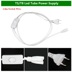 30cm Double Contactor Cable Wire / 1.8m EU plug Switch Cable / US Plug Power Supply For Intergrated T8 T5 Led Tube Light