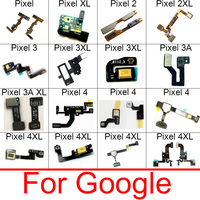 Promixity Light Sensor Flex Cable With Microphone For Google Pixel 2 2XL 3 3XL 3A 4 4XL XL FlashLight Mic Flex Ribbon Parts