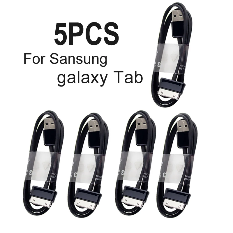 5Pcs 1M 2M USB Sync Data Charging Cable Charger Cable for Samsung Galaxy Tab 2 3 Tablet 10.1 P3100 P3110 P5100 P5110 N8000 P1000