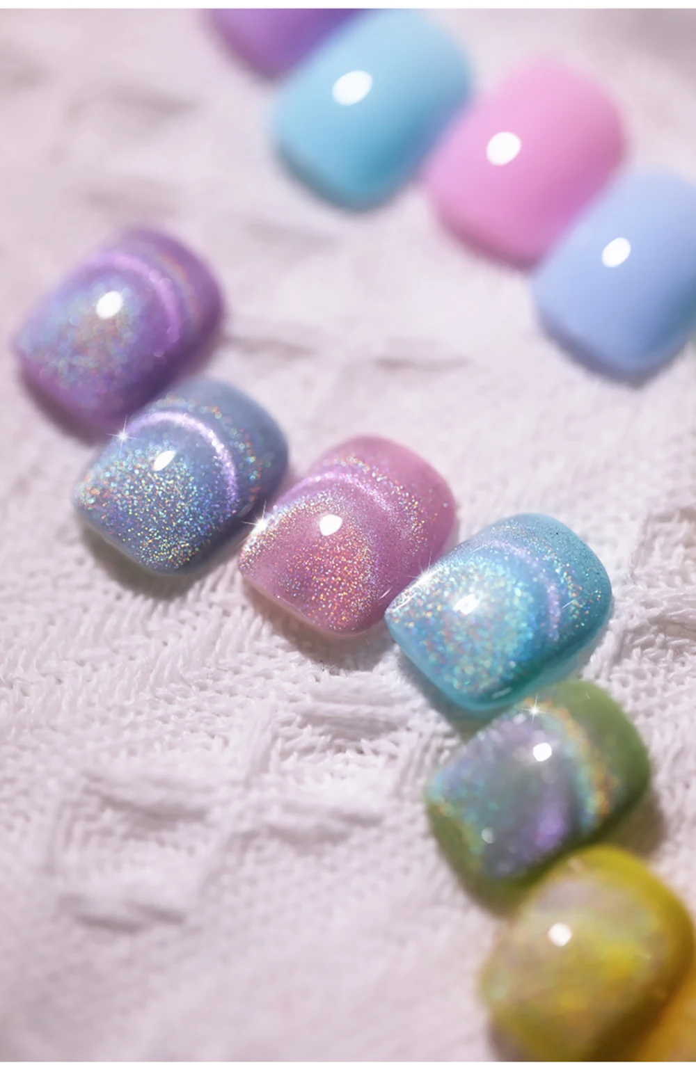 Vendeeni 15ml Universeller Regenbogen-Katzenaugen-Gel-Nagellack Laser-Glitzer Magnetischer Gel-Lack Kann mit Jeder Grundfarbe Kombiniert Werden – Detail 11