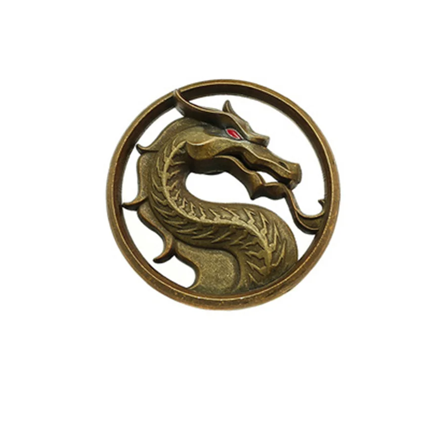 Takerlama Mortal Kombat Sub Zero Cosplay Dragon Brooch Backpack Clothing Hard Enamel Pin Metal Badge Game Props