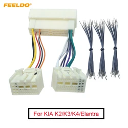 Adaptador de chicote para fio de rádio estéreo automotivo, conector de 13 pinos + 60 pinos macho/fêmea para kia k2/k3/k4/elantra/mistra/tucson, 1 peça