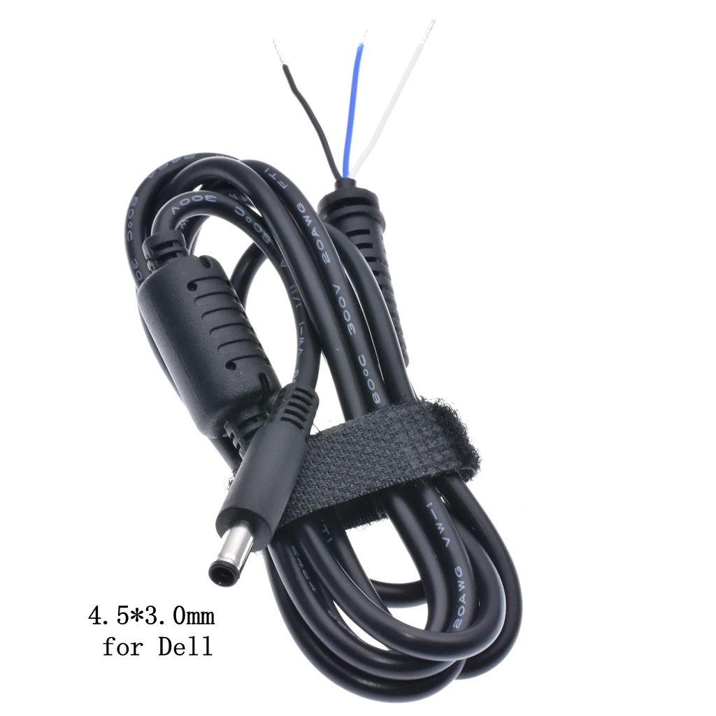 1 piece DC Tip Plug 4.5x3.0 mm/4.5*3.0 mm DC Power Cable with Pin for Dell Ultrabook Laptop Charger Power Supply DC Cable