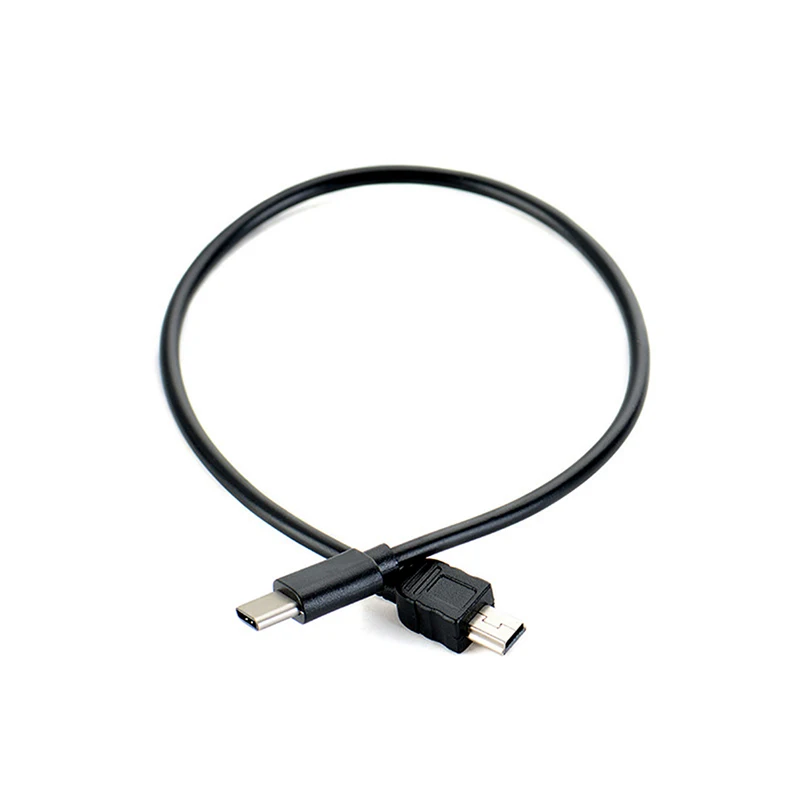 30cm USB Type-c To Mini USB Cable USB-C Male To Mini-B Male Converter Adapter Lead Data Cable