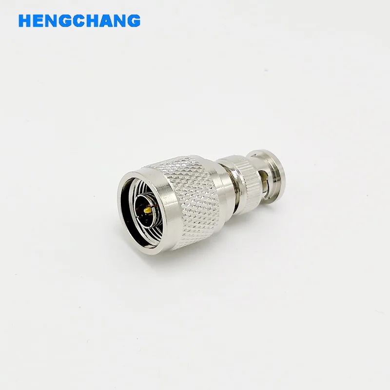 Conexão tipo n para adaptador bnc, conector coaxial rf macho n para bnc 1 peça