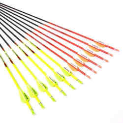 12ps 32inch ID 4.2mm Pure Carbon Arrow Spine 400 500 600 700 800 900 1000Archery Recurve/Compound Bow Hunting Shooting