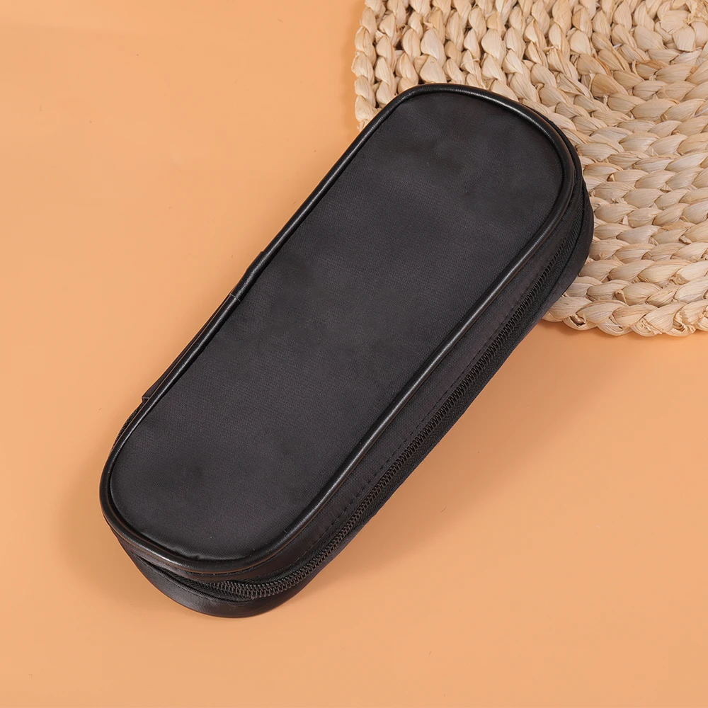 OVW Portable Storage Bag Black Canvas Beauty Tool With Zipper Waterproof Makeup Brush Bag Makeup Tool