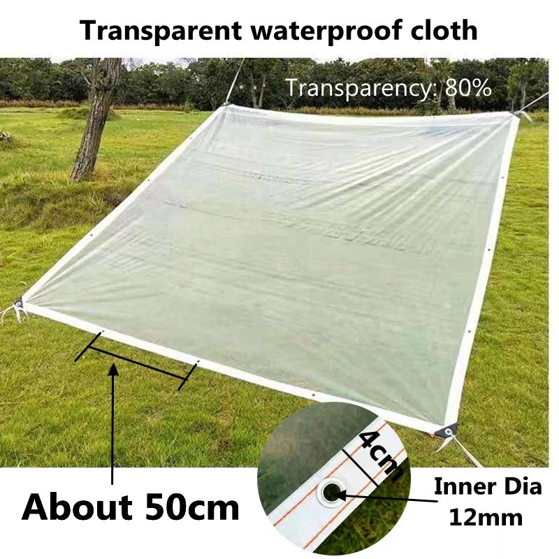 Thickening Transparent Rainproof Cloth PE Film Balcony Garden Tarpaulin Greenhouse Succulent Plant Keep Warm Rainproof Cloth