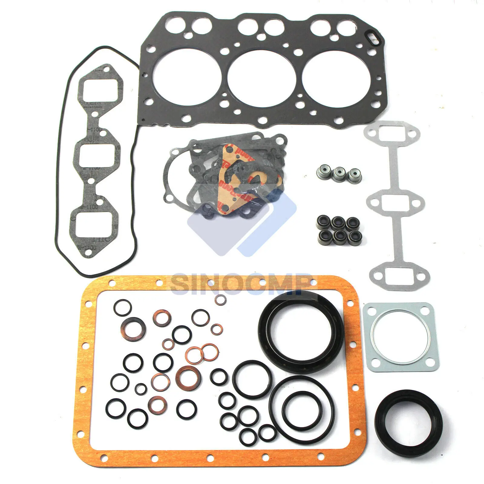 3T72SB 3T72SA-B 3T72H-N 3T72 Engine Overhaul Gasket Kit For Yanmar YM169 YM180 YM186  YM1502 YM1510 F15 F14 Tractor 