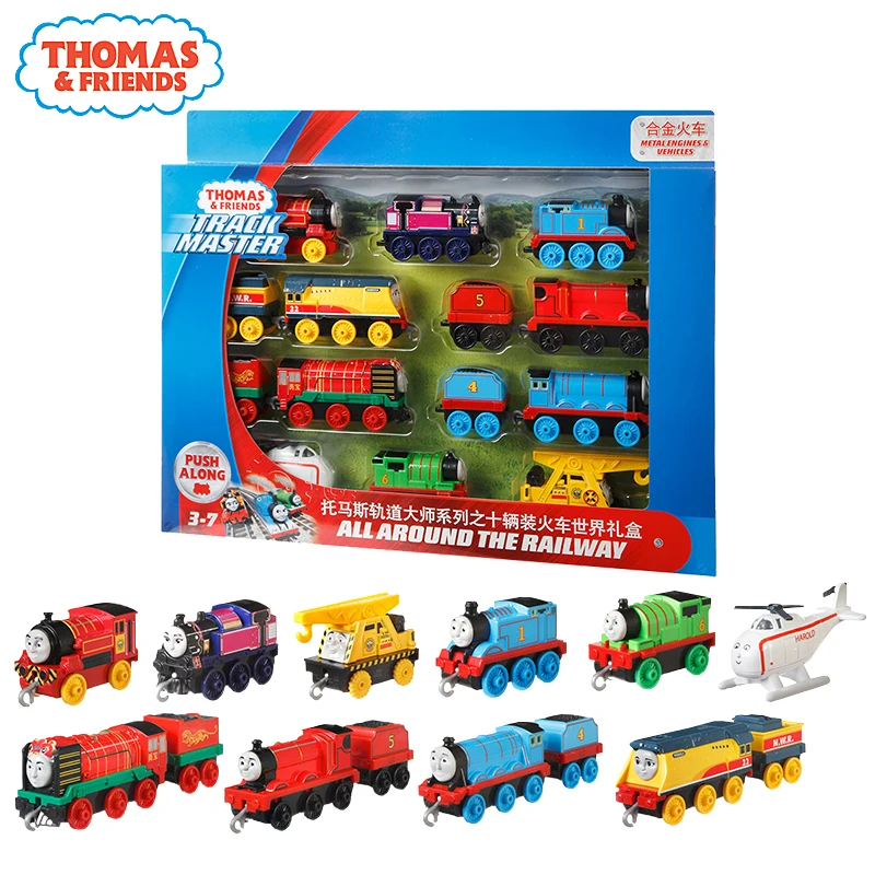 Original Thomas and Friends Track Master Diecast Trains Car Toy Set Classic Thomas Alloy Toys for Boys Orbital Series Gifts Box