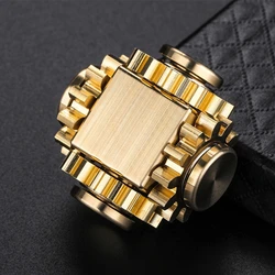 High-quality Hand Spinner , Fingertip Gyro Gear ,fidget spinner finger, Copper Gear Linkage Spinner Adult decompression EDC Toys