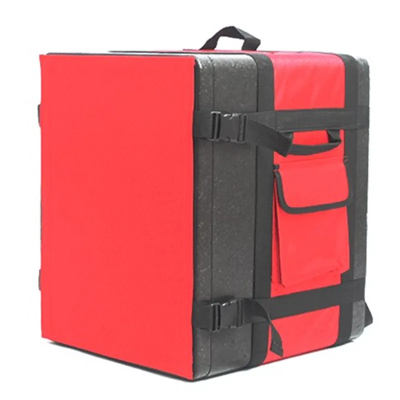 Professional 47 L takeaway backpack type insulation delivery package pizza bag food refrigerated box waterproof cooler suitcase