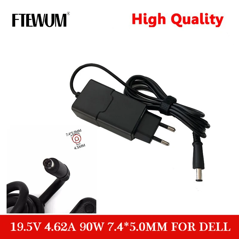 

FTEWUM 19.5V 4.62A 90W 7.4*5.0mm laptop Adapter Charger FOR DELL Latitude E5530 E5400 E6500 D505 D510 D800 D810 D820 M70 power